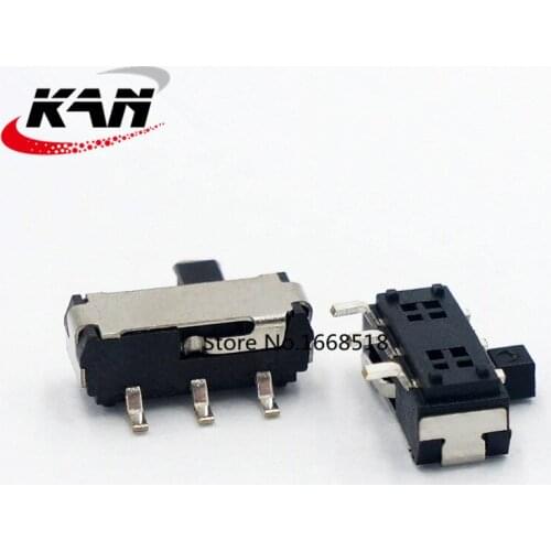 50pcs MSKT-12D14A 3-foot horizontal patch small toggle switch side unilateral slide switch 2-speed micro switch