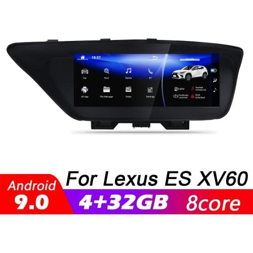 Android 9.0 8 core 4+32G For Lexus ES XV60 ES250 ES300h ES350 2013~2018 Car multimedia Player Navigation GPS radio WiFi BT