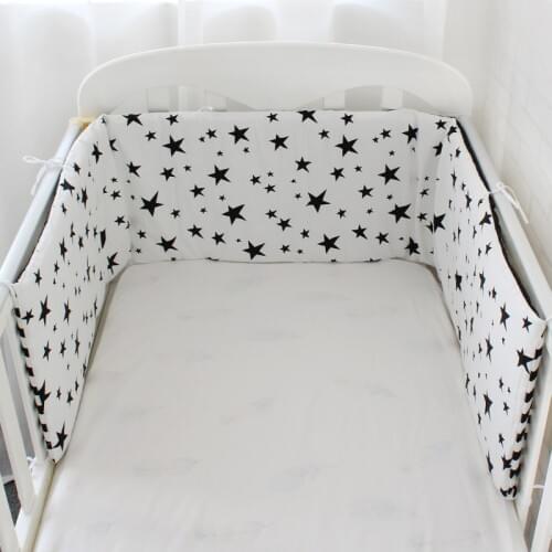 Baby Bed Bumper Thicken Cartoon Crib Around Cushion For Newborns Cot Protector Pillows Baby Room Decor Nordic Design 1Pcs
