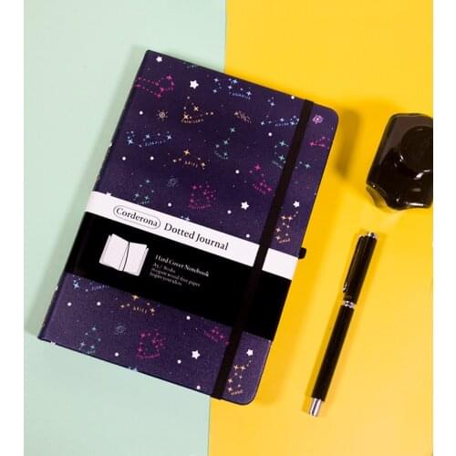 A5 Paris Eiffel Tower Dotted Notebook Dot Grid Journal Hard Cover Travel Diary Planner