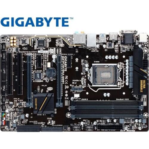 Desktop motherboard for Gigabyte H170-HD3 for intel LGA 1151 DDR4 32GB USB2.0 USB3.0 DVI H170 used Desktop motherboard sales