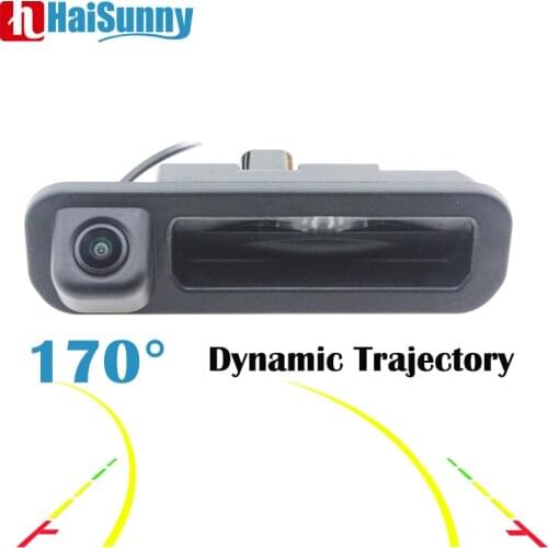 Dynamic Reverse Rear view Camera Trunk handle HD 170° Fisheye Night Vision For Ford Focus SE/Focus ST/2/3/Turnier Mk3 2012-2014