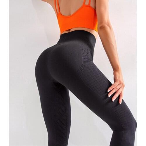 Breathable And Formfitting Yoga Pants Hot Sale Fitness Female Full Length Tight Leggings High Waist Seamless Running Pants 2021