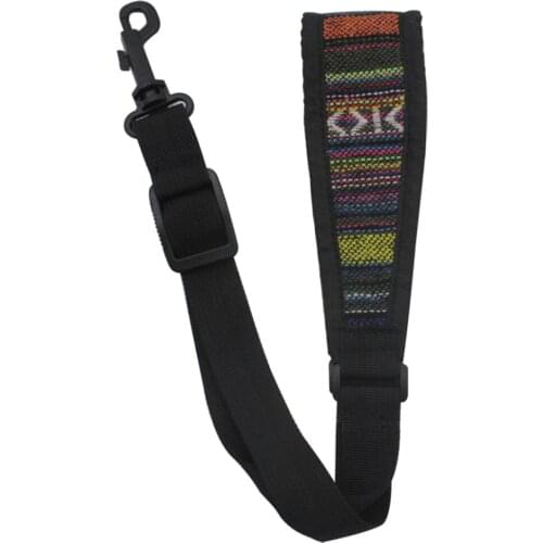 Elastic Cotton Single Shoulder Sax Neck Strap Belt Saxophone Accessory
