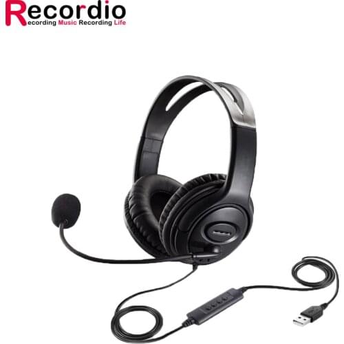 GAE-109 OEM Cheap PC Gaming Headset Usb Noise Cancelling Stereo Gaming Headphone with Mic for PC Game