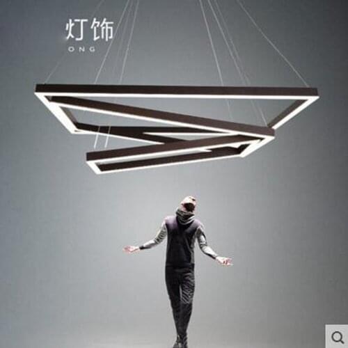 Art LED creative chandelier postmodern simplicity Nordic restaurant chandelier large living room bedroom personality villa lamps