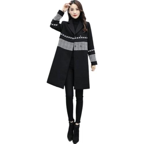 Leiouna Jacket Women Patcwork Warm Windbreaker Plus Size 3XL Veste Manteau Femme Hiver Casaco Winter Long Coat
