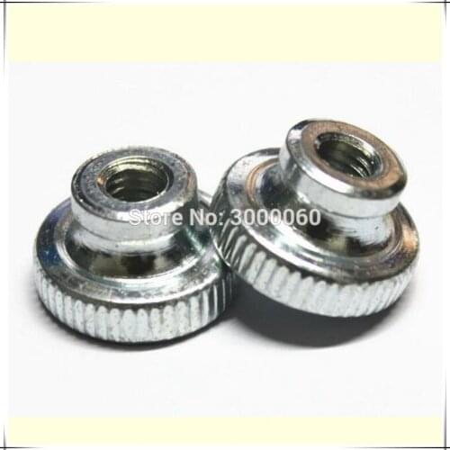 M6 Knurled Zinc Plated Steel Stepped Thumb Nut 50pcs/lot