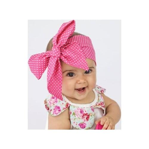 2020 Supreme Baby Girl Bowknot Headband Children Kids Girls Floral Pretty Headbands Flower Casual Headwear Photography Props