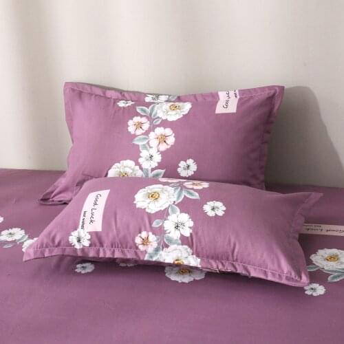 Multiple colors to choose 2 Piece 48cm * 74cm Beauty Floral Printed Pillowcase Pillow Case Cover For Bedroom Use 2020