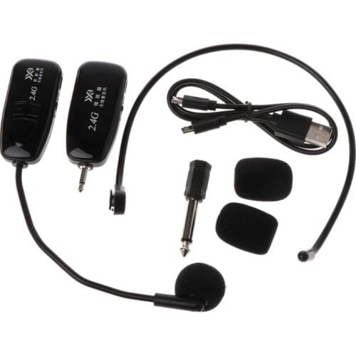 New 2.4G Wireless Microphone Headset Megaphone Radio Mic For Speech Loudspeaker New