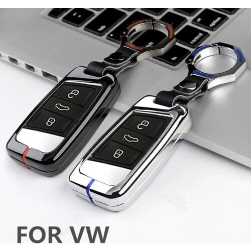 New Zinc alloy Remote Key Car Styling Cover For Volkswagen VW Magotan Passat B8 Skoda A7 Fob Skin Bag Cover Case Holder car styl