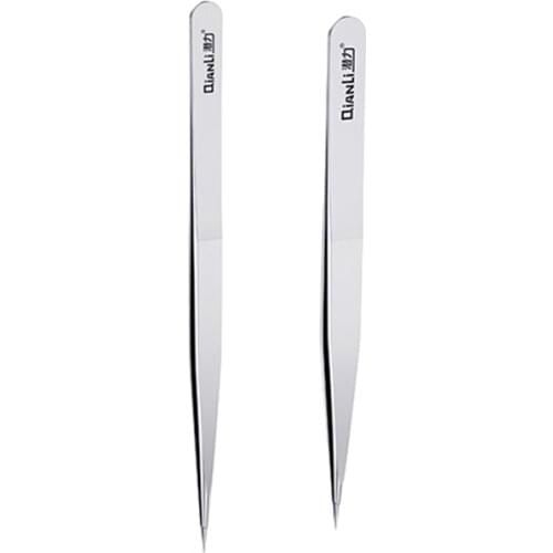 Qianli Ineezy Tweezers Hand Polished Non-Magnetic Stainless Steel Tweezer 0.1mm BGA Motherboard Micro Jump Repair Forceps