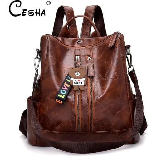 Luxury Designer Women Travel Backpack Large Capacity Durable PU Leather Female Backpack Pretty Style Girls School Backpack SAC