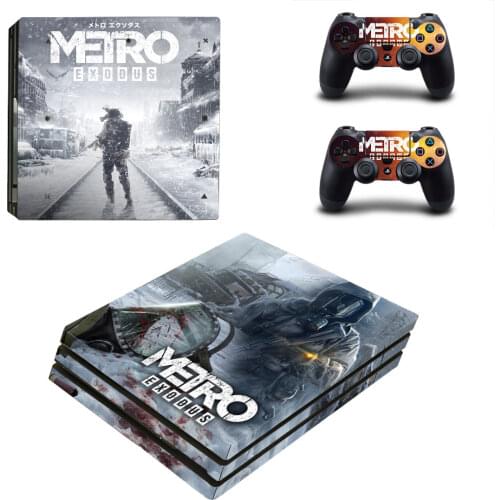 Metro Exodus Style Skin Sticker for PS4 Pro Console And Controllers Decal Vinyl Skins Cover YSP4P-3320