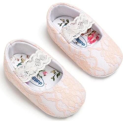 0-1 year old lace baby princess shoes newborn baby shoes soft soled walking shoes infant toddler first shoes