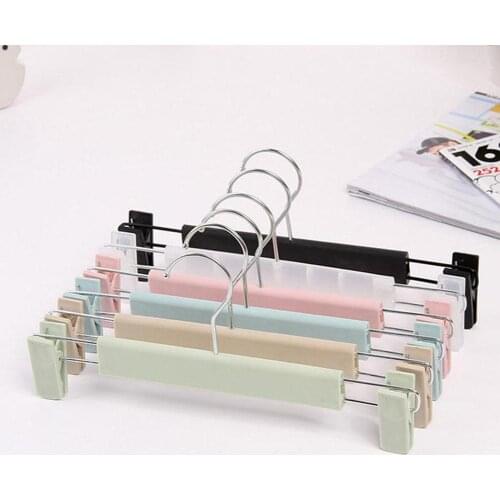 Hangers for Clothes Plastic Clip Stand Hanger Pants Skirt Kid Clothes Adjustable Pinch Grip Cabide