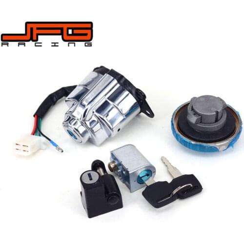 Lockset Ignition Key Switch Fuel Gas Cap Steering Helmet Lock Keys For Honda Magna 250 VT400 VT750 1998-2003 CA250