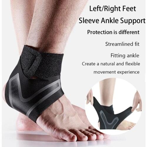 1Pcs/1Pair Adjustable Compression Ankle Sleeve Elastic Ankle Brace Guard Foot Anti-Sprain Ankle Support Heel Protective Strap