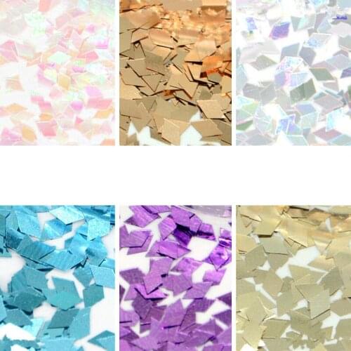 1pcs Rectangle Modeling Clay Sequin Glitter Filler Fluffy Slime Box Toys Children Charms Lizun Kit Accessories Funny Gift