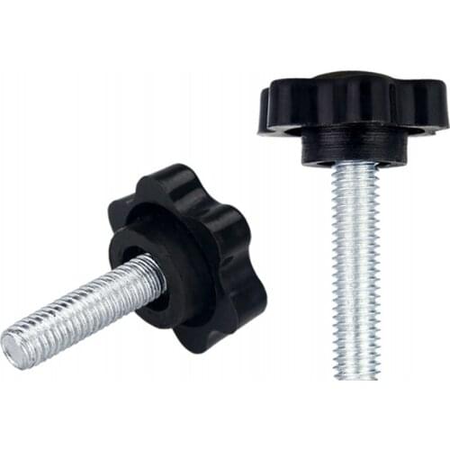 2pcs M8 Thread Star Shaped Clamping Nuts Knob For Industry Equipment Bakelite Plastic Head Handle Screw Head diameter 48