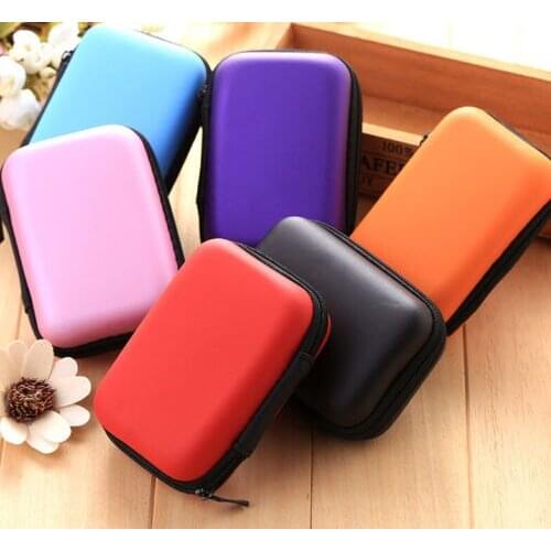 2020 Travel Digital USB Storage Portable Travel Headset Earphone Earbud Cable Storage Pouch Bag Hard Case Box