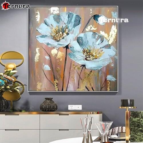 5D Diamond Painting Flower modern abstract art Diy diamond mosaic Home Decor the Full Square Diamond Rhinestones Handicraft