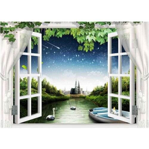 Kexinzu 5D DIY Full Square Drill Diamond Painting Window Scenery 3d Mosaic Diamant Embroidery Wedding Room Decoration 54