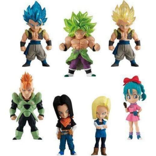 8cm BANDAI dragon ball figure WORLD FIGURE COLOSSEUM Super Saiyan DVERGE 12 Broli ANDROID 16 Anime characters Action PVC Collec