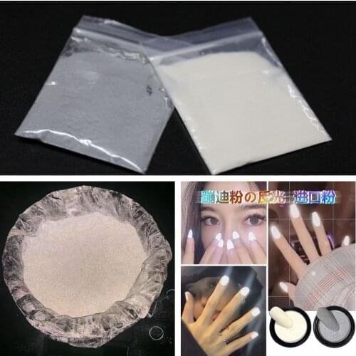 Disco Dancing Nail Glitter Powder Nail Art Decoration Shining Dust Manicure DIY Nail Polish UV Gel Design Gray Reflected Better