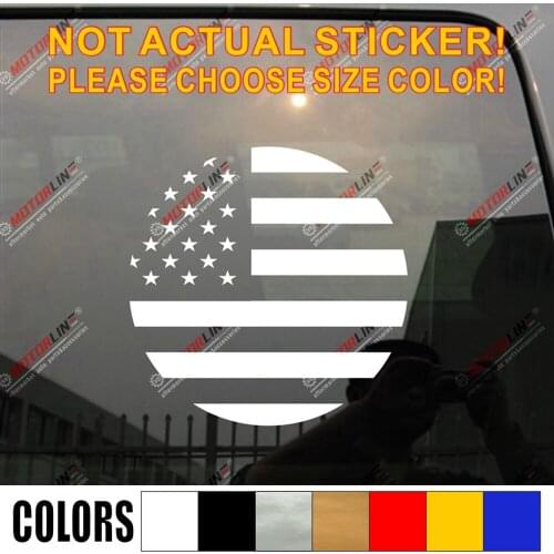 Flag of United States American USA Flag Decal Sticker Car Vinyl roundel pick size color die cut no background