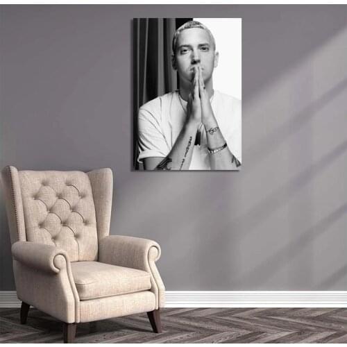 Canvas Painting Eminem Handsome Man Retro Wall Art HD Printing Gift Poster Home Decorative Modern Living Room Modular Pictures