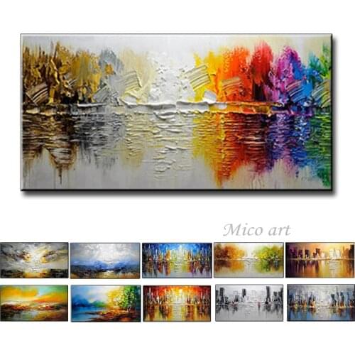 Handpainted Art Paintings Abstract Knife Paintings Home Decor Wall Pictures for Living Room Canvas Pictures Painting Wall Art