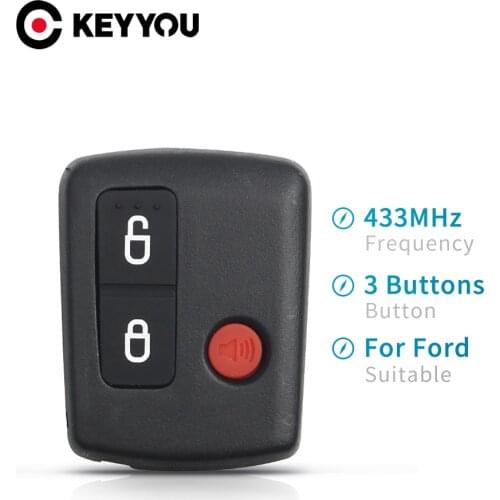 KEYYOU Remote Car Key For Ford BA BF Falcon Sedan Wagon BA15K601A Keyless Car Remote 3/4 Buttons Keypad 433MHZ