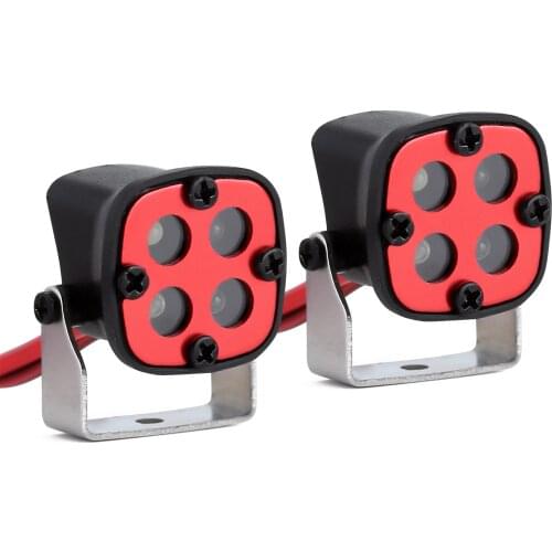 Round Spotlight Headlight Roof Lights for 1/10 RC Crawler Traxxas TRX4 SCX10 90046 Redcat Gen8 Upgrade Parts