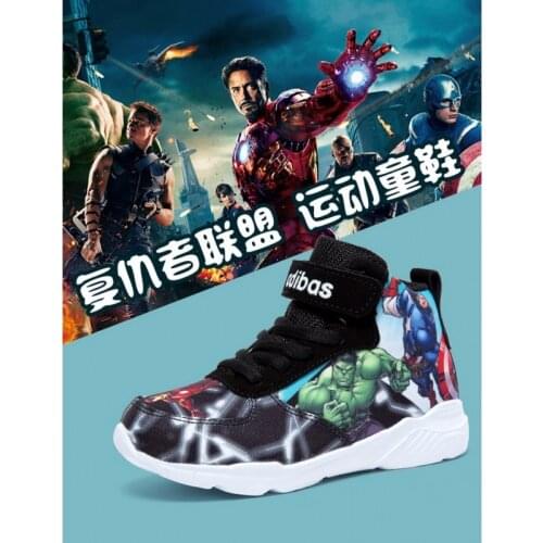 2021 new boys sports shoes Marvel Iron Man spring and autumn and winter personalized childrens shoes boy shoes