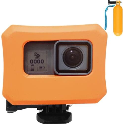 Orange Floating Shell Water Easy Float Surf Case Protective Cover for GOPRO Hero7 Black Hero7 Silver Hero7 White Hero 6 Hero 5