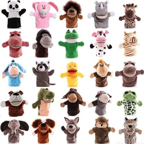 25cm Animal Hand Puppet Educational Animal Hand Puppets Pretend Telling Story Doll Toy for Children Kid fidget toys