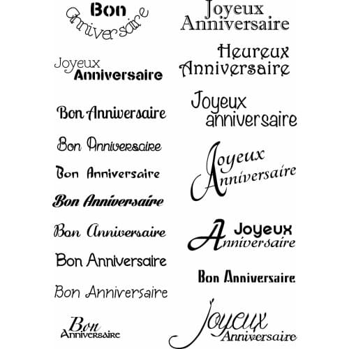 French Common words Transparent Clear Silicone Stamp/Seal for DIY scrapbooking/photo album Decorative clear stampM1228