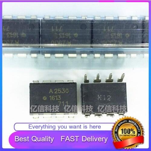 5Pcs/Lot New Original OPTOCOUPLER A2530 HCPL-2530 HCPL2530 DIP8 DIRECT PLUG