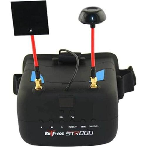 Rutforce Str800 5.8G 40 Channel Diversity Double Receive Glasses FPV Goggles 800 x 480px Display Raceband Built-in DVR