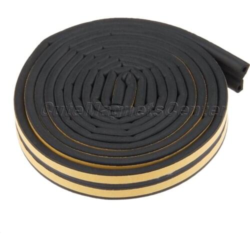 5 Meters Self Adhesive P Type Doors and for Windows Foam Seal Strip Soundproofing Collision Avoidance Rubber Seal Collision