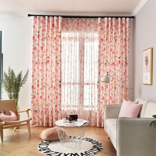 Modern Blackout Curtains juicy peachPattern For Living Room Window Bedroom shading Ready Made Finished Drapes Blinds B 2JL424