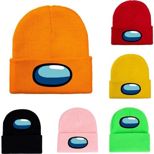 Among us Game Peripheral Knitted Hat, Colorful Autumn and Winter Leisure Warm Hat, Woolen Hat, Cartoon Mens and Womens Hat
