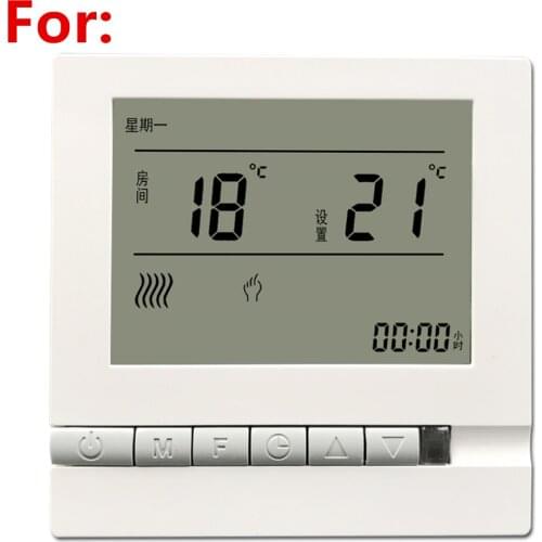 Floor Heating Intelligent Lcd Controller Thermostat Temperature Control Panel Control Switch Programmable