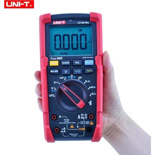 UNI-T UT15B UT17B Pro True RMS Digital Multimeter Tester Auto Range Anti-burn VFC Hz Capacitor Resistor Electrician Multi Meter