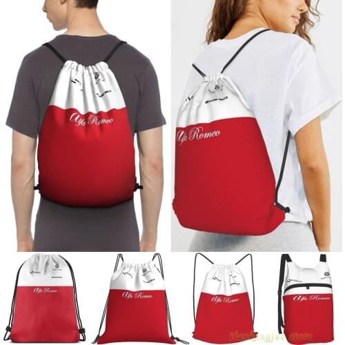 Unisex Drawstring Bags C37 Formula One Team Women Drawstring Backpacks Men Outdoor Travel Backpacks Training Fitness Bag
