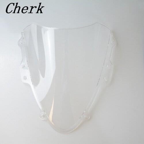 Clear Motorcycle ABS Windshield Fairing Windscreen Double Bubble Screen For Suzuki GSXR GSX-R 600/750 2004-2005 K4
