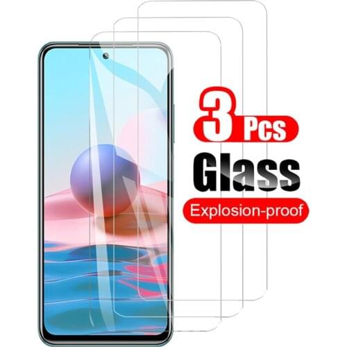3Pcs For Xiaomi Redmi Note 10 Pro Max Tempered Glass Screen Protector For Redmi Note 10 5G Note 9s10s Film Anti-Scratch Glass