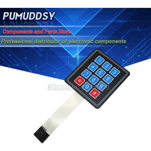1PCS 12 Key Membrane Switch Keypad 4 x 3 Matrix Array Matrix keyboard new